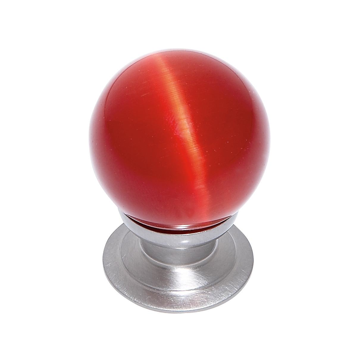 30 mm Red Cat's Eye Knob | JVJ Hardware