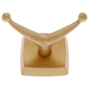 Serene Series Robe Hook in Satin Brass