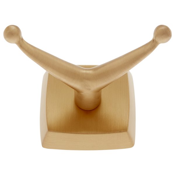 Serene Series Robe Hook in Satin Brass