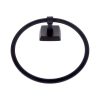 Serene Series Towel Ring in Matte Black