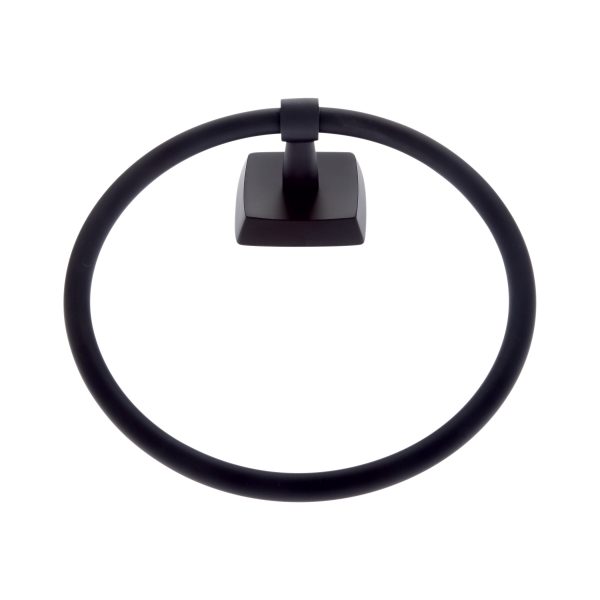 Serene Series Towel Ring in Matte Black