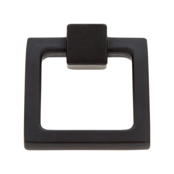 Square Ring Pull in Matte Black