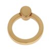 45 mm Round Ring Pull in Satin Brass