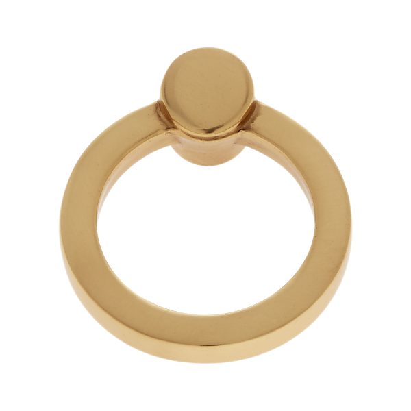 45 mm Round Ring Pull in Satin Brass